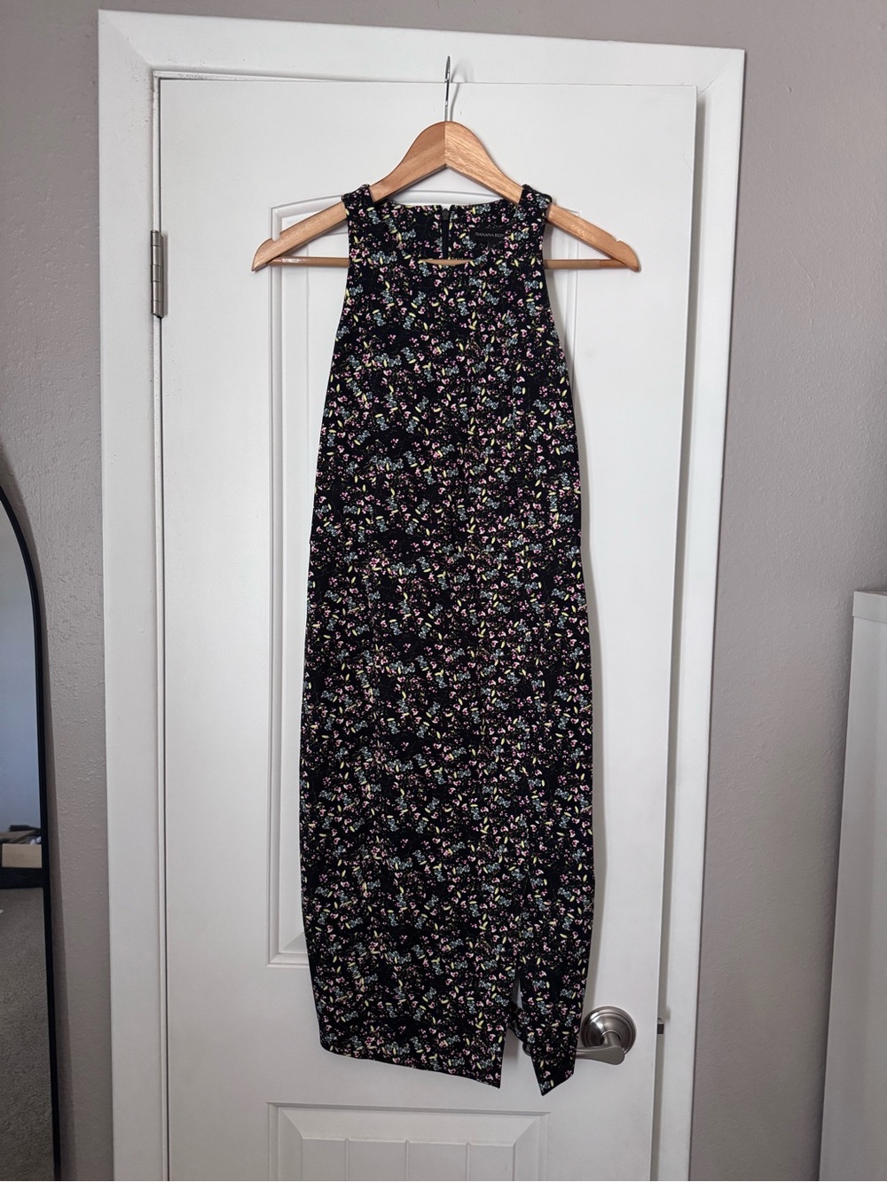 Banana Republic Floral Fitted Midi Dress